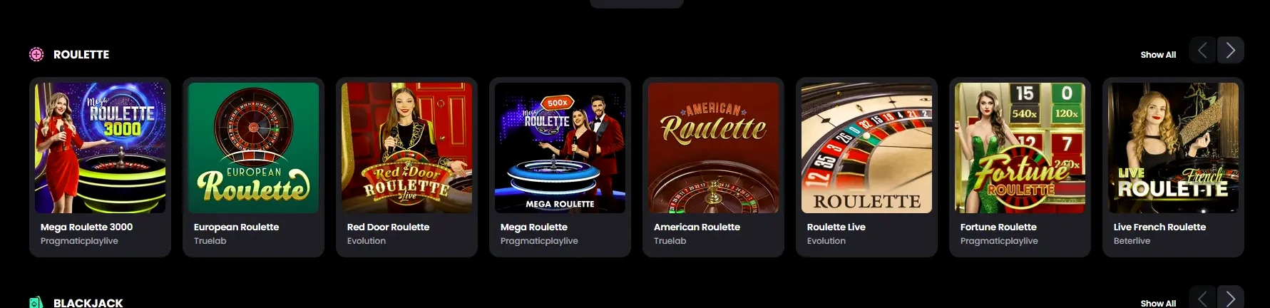 Moonwin Casino live roulette wheel screenshot